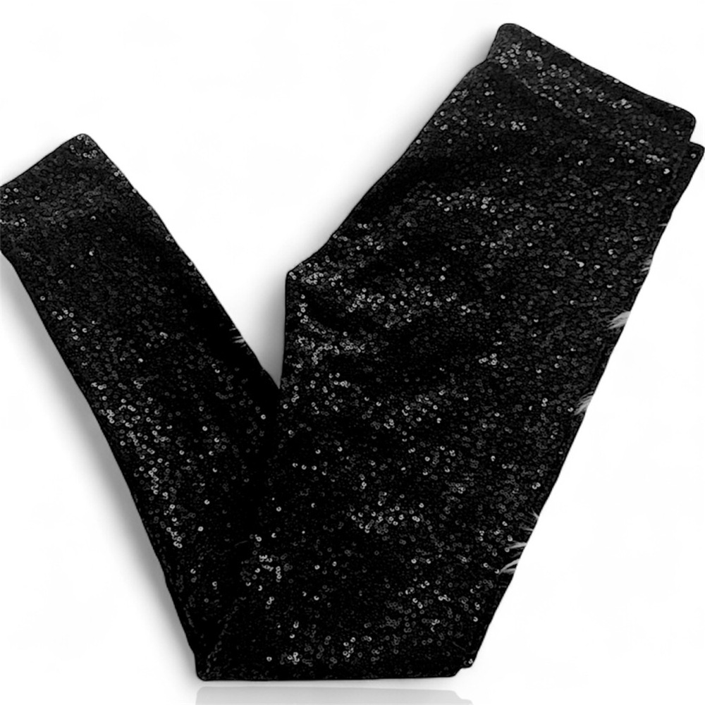 PINK Victoria’s Secret Black Sequins Leggings - Picture 2 of 6